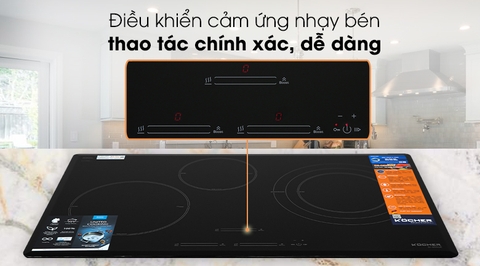 Bếp từ 3 vùng nấu lắp âm Kocher DI-855GE