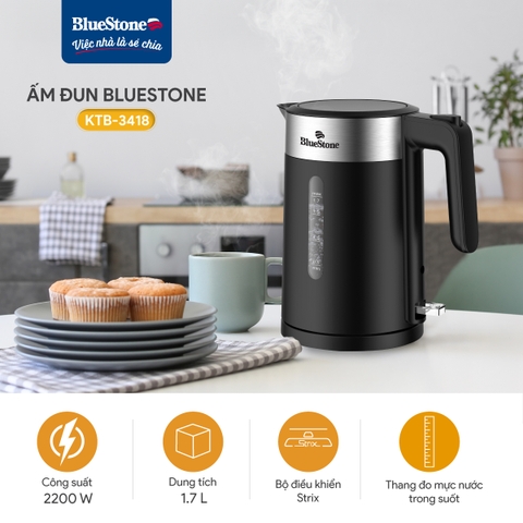 Ấm Đun Siêu Tốc BlueStone KTB-3418 1.7 Lít