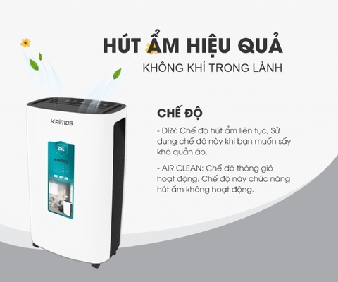 Máy Hút Ẩm Kaimos 25 Lít KOS-25L