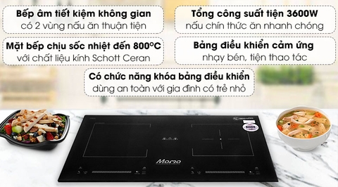 Bếp từ đôi lắp âm Sunhouse Mama MMB9208DIH