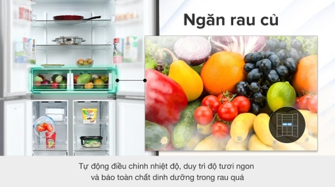 Tủ lạnh Samsung Inverter 488 lít RF48A4000B4/SV