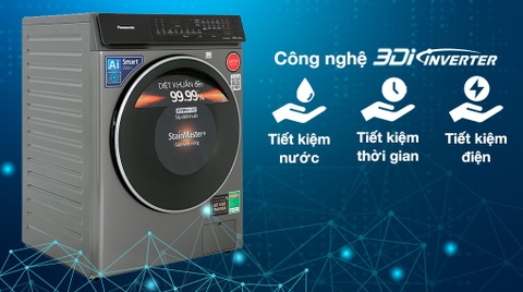 Máy giặt sấy Panasonic  10/6 kg NA-S106FC1LV Inverter