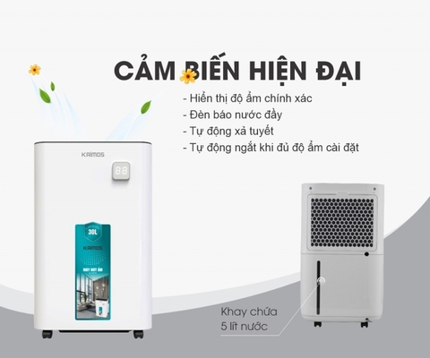 Máy Hút Ẩm Kaimos 30 Lít KOS-30L