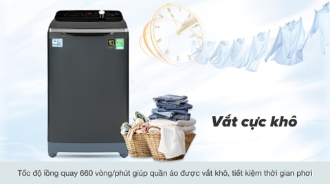 Máy giặt Aqua Inverter 10.5 KG AQW-DR105FT BK