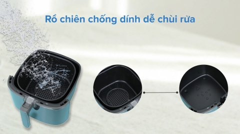 Nồi chiên không dầu Electrolux E6AF1-520K 5 lít