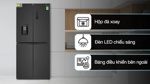 Tủ lạnh Hitachi Inverter 464 lít Multi Door 4 cửa HR4N7520DSWDXVN
