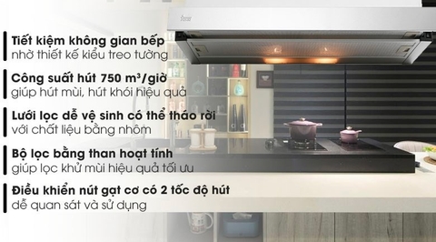 Máy hút mùi âm tủ Kangaroo KG70BH1