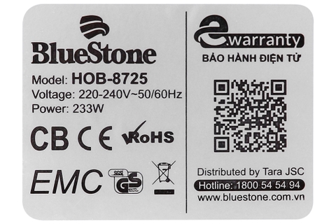 Máy hút mùi âm tủ BlueStone HOB-8725