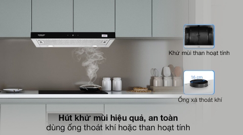 Máy hút mùi âm tủ Sunhouse SHB6288MT
