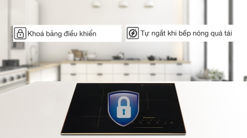 Bếp từ hồng ngoại ba vùng nấu Kangaroo KG446i