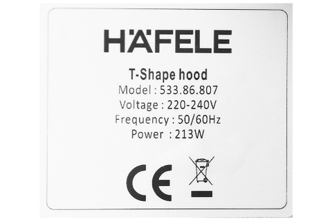 Máy hút mùi kính cong Hafele HH-WT70A