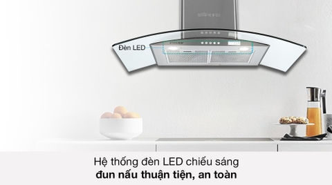 Máy hút mùi kính cong Kocher K-8890