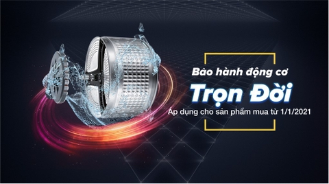 Máy giặt Aqua Inverter 9 kg AQD- D902G BK