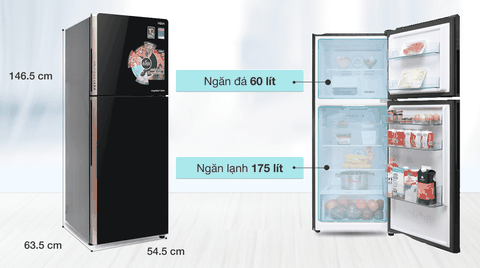 Tủ lạnh Aqua Inverter 235 lít AQR-IG248EN (GB)