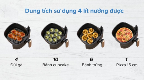 Nồi chiên không dầu AVA AF358T 4 lít
