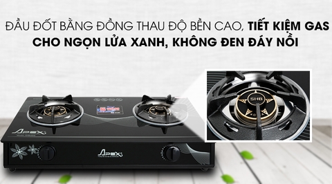 Bếp ga đôi Apex APB0816