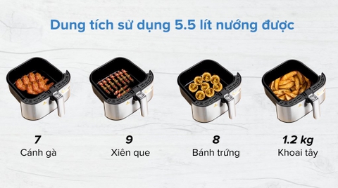 Nồi chiên không dầu BlueStone AFB-5878 5.5 lít