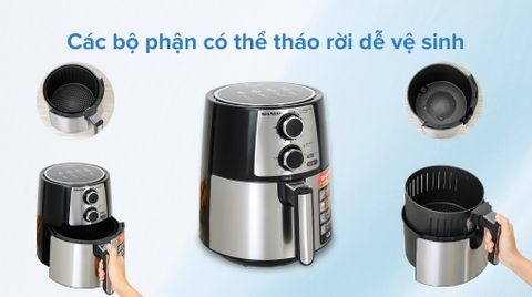Nồi chiên không dầu Sharp KF-AF42MV-ST 4.2 lít