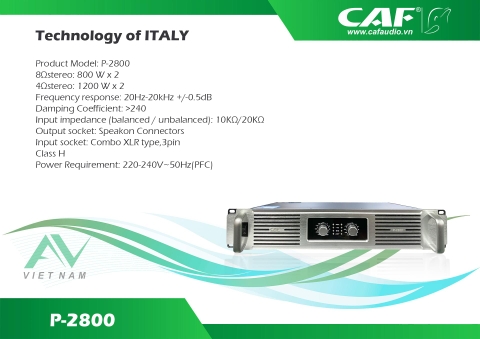 Đẩy CAF 2800 (HVAN)