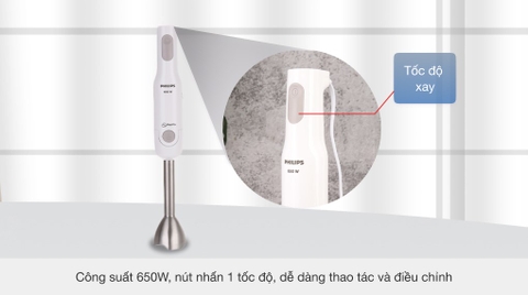 Máy xay sinh tố cầm tay Philips HR2537