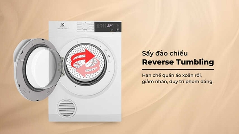 Máy sấy thông hơi Electrolux 9kg EDV904H3WC