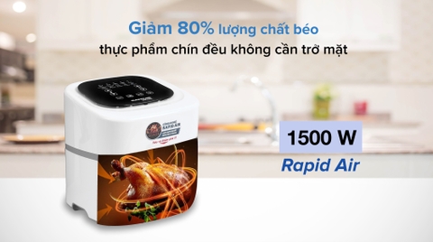 Nồi chiên không dầu Sunhouse SHD4086W 4.5 lít