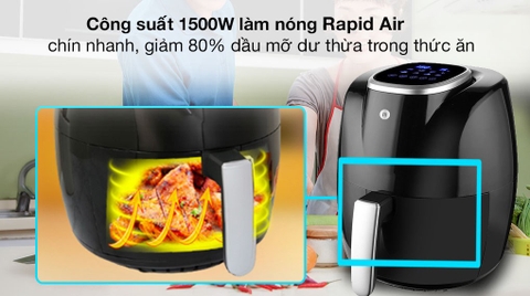 Nồi chiên không dầu Mishio MK-269 5 lí