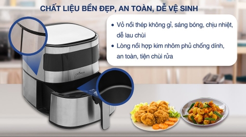 Nồi chiên không dầu Crystal BF525 5.5 lít