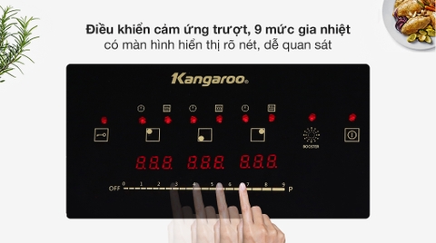 Bếp từ hồng ngoại ba vùng nấu Kangaroo KG446i