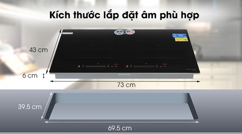 Bếp từ đôi lắp âm Kocher DI-669