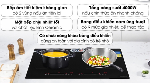 Bếp từ đôi lắp âm Kocher DI-669