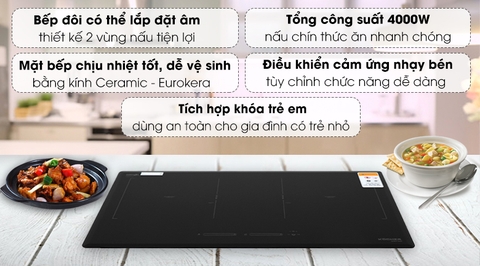 Bếp từ đôi lắp âm Kocher DIB4-888