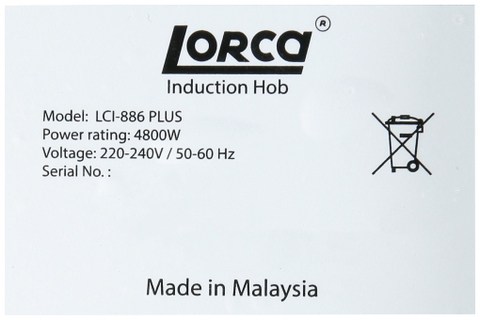 Bếp từ đôi lắp âm Lorca LCI 886PLUS