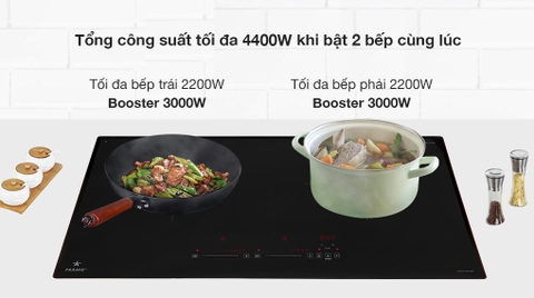 Bếp từ đôi lắp âm Pramie PRTH-2022