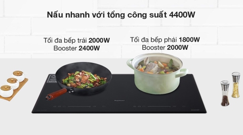 Bếp từ đôi lắp âm Nagakawa NAG1213M