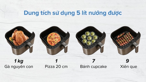 Nồi chiên không dầu Kalite Q5 5 lít