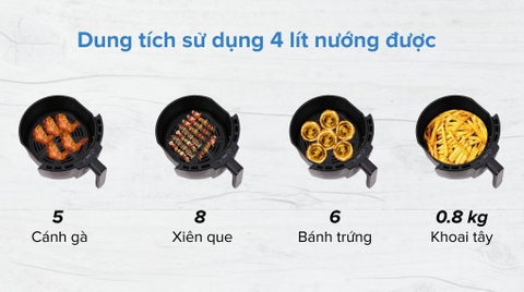 Nồi chiên không dầu Ferroli FAF-4.0M 4 lít