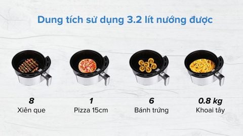 Nồi chiên không dầu Hafele AF-68A (535.43.710) 3.2 lít