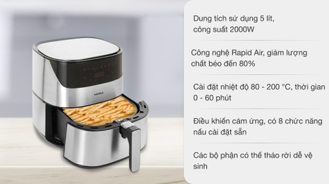 Nồi chiên không dầu Hafele AF-T5A (535.43.712) 5 lít