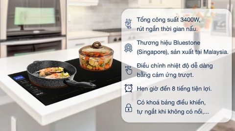 Bếp từ hồng ngoại lắp âm Bluestone ICB-6911