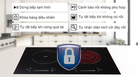 Bếp từ hồng ngoại lắp âm Kangaroo KG852i