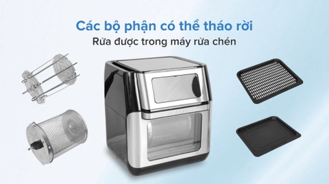 Lò chiên không dầu Kalite Q10 10 lít