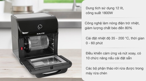 Lò chiên không dầu Kalite Q12 12 lít