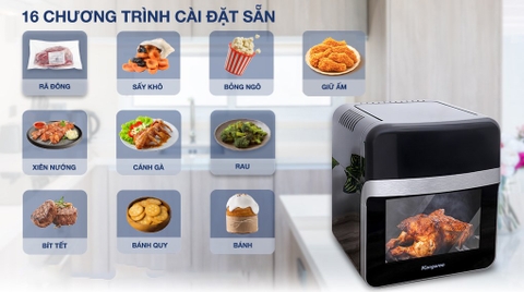 Lò chiên không dầu Kangaroo KG12AF6A 12.5 lít
