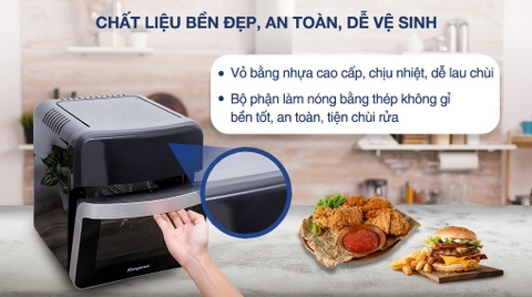 Lò chiên không dầu Kangaroo KG12AF6A 12.5 lít