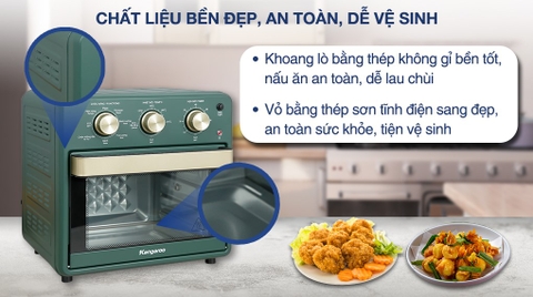 Lò chiên không dầu Kangaroo KG15AF2A 15 lít