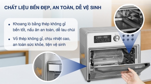 Lò chiên không dầu Kangaroo KG25AF1A 25 lít