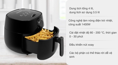 Nồi chiên không dầu Kangaroo KG42AF1 4 lít