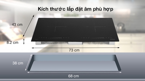 Bếp từ đôi lắp âm Hafele HC-I2732A