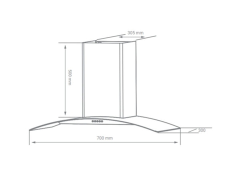 Máy hút mùi Daeki DK-3312V